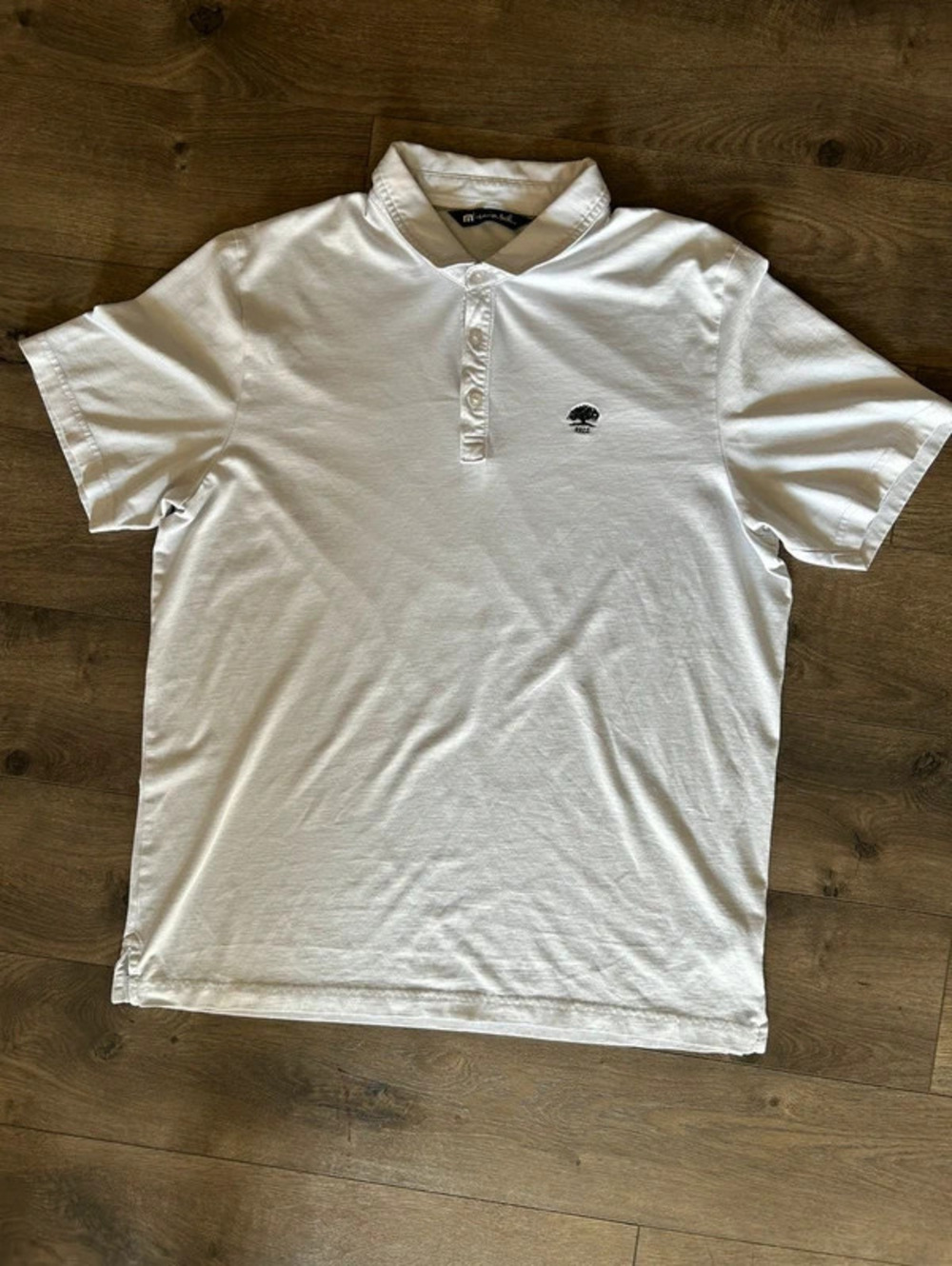 travis mathew white 1922 polo golf shirt XL